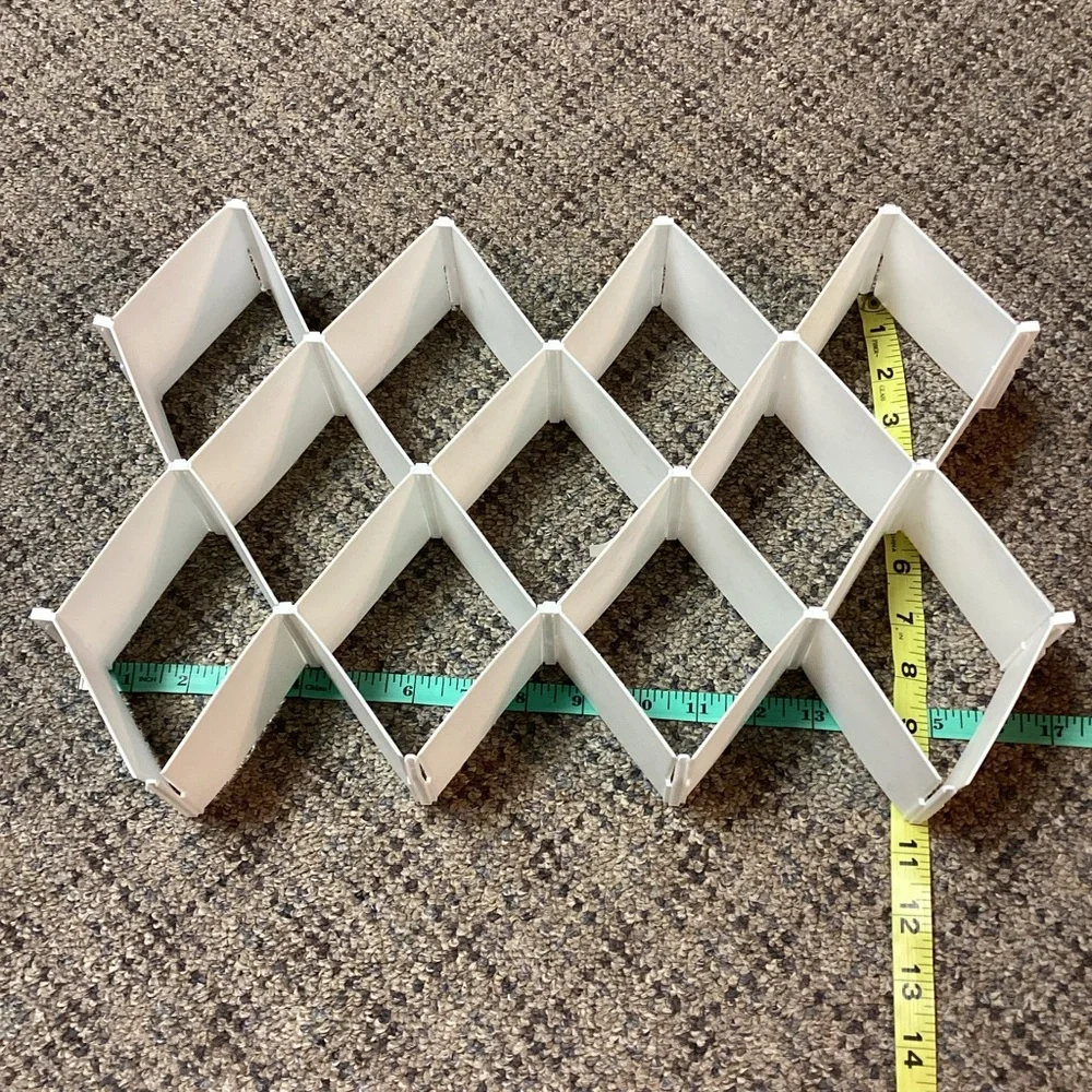 White Adjustable Drawer Organizer * Design for your drawer space